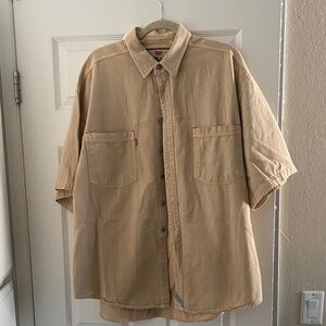 Culture Tan Casual Button Down Shirt